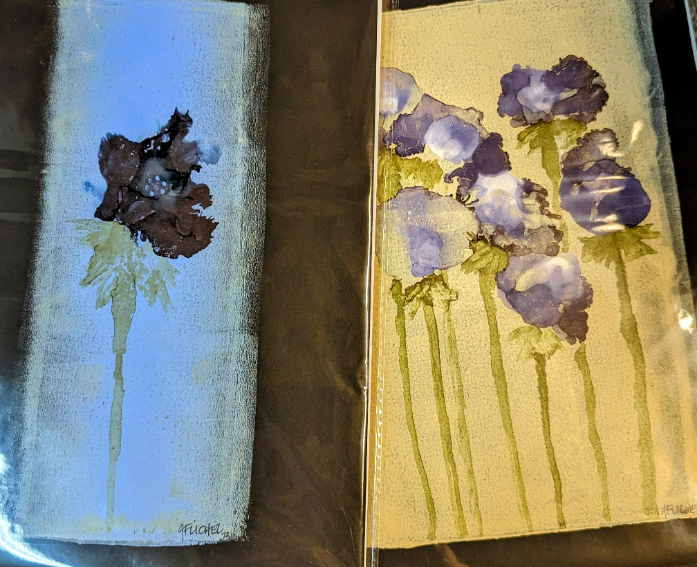 Gel Plate Printmaking with Alcohol Inks