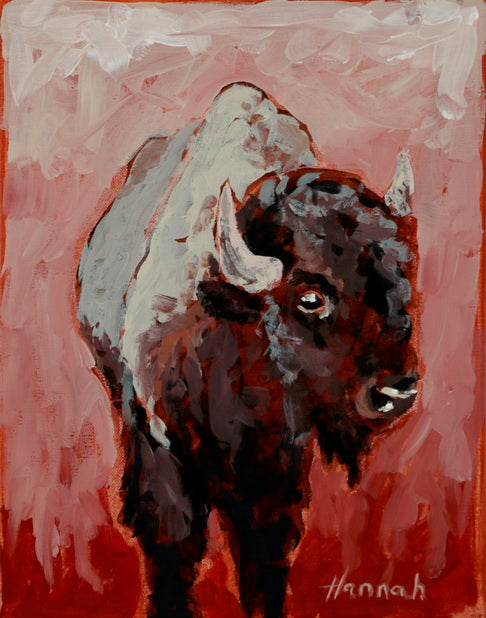 "Red Bison" 8x10 Print