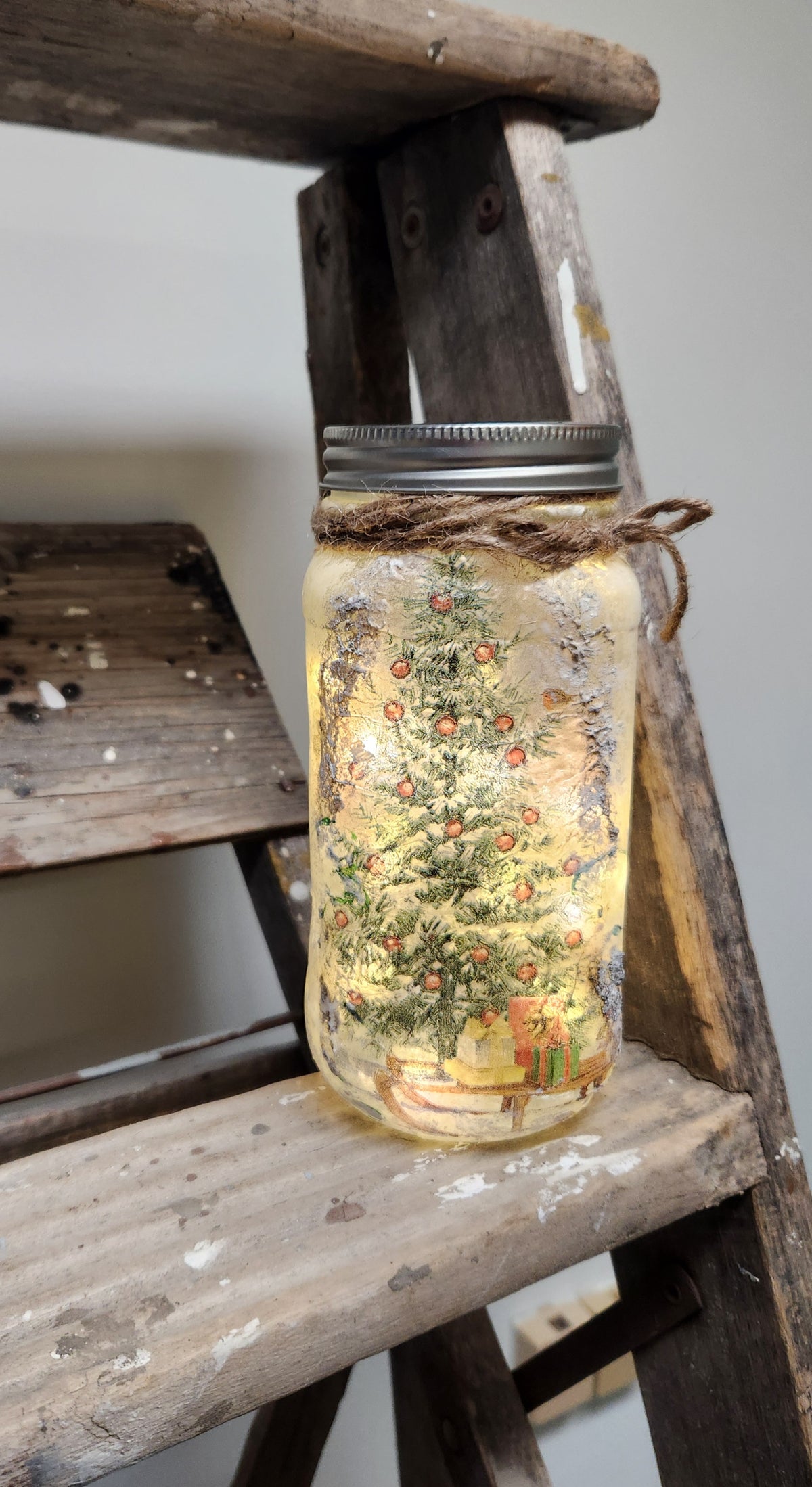 Découpage on Glass